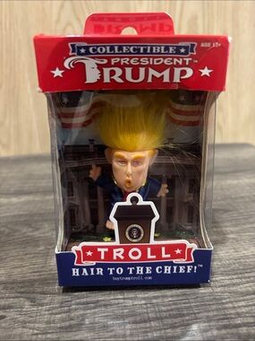 Collectible Troll Doll with Yellow Hair - Novelty Figurine